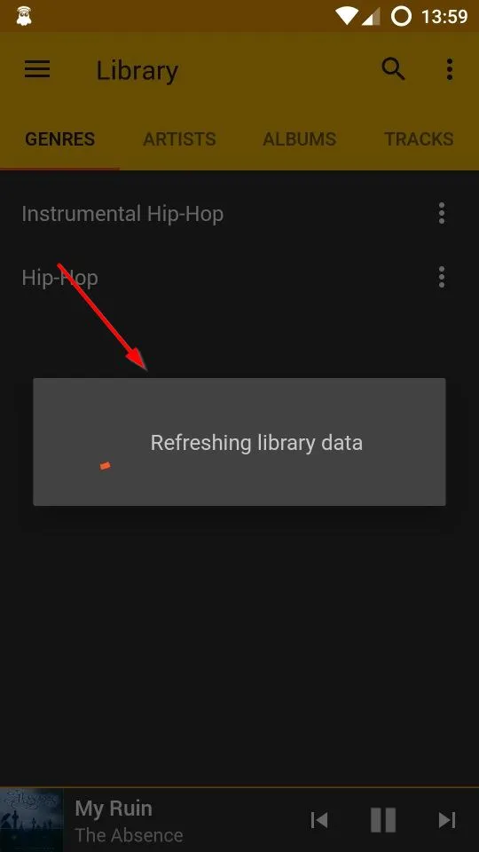 Refreshing the metadata